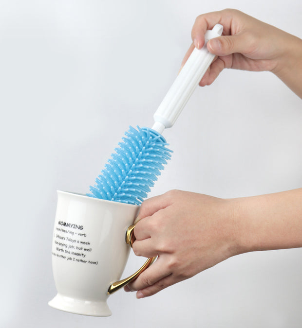 Adjustable Bottle brush with Splash Guard